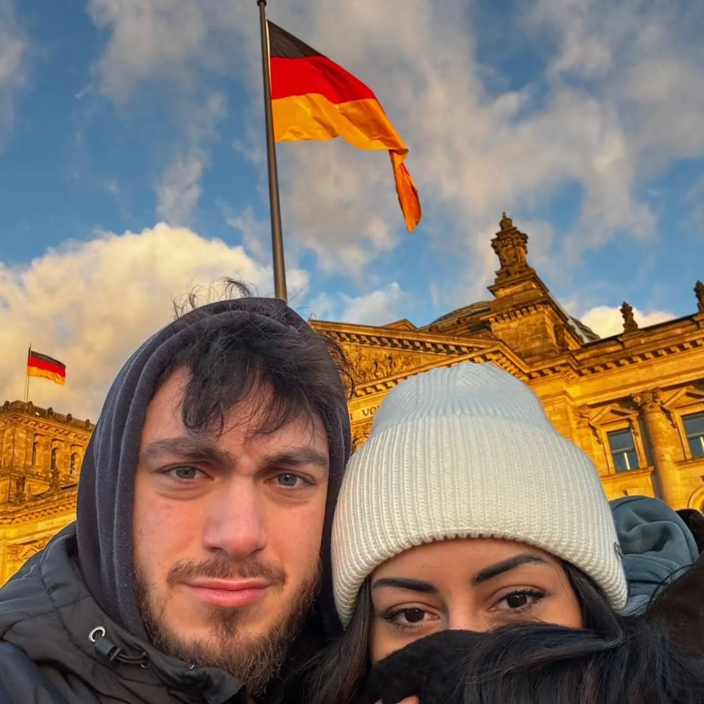 Cristal and me in front of the Reichstag, Berlin